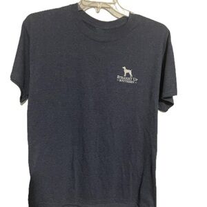 Straight Up Southern Gray Short Sleeve Tee with Crew Neck